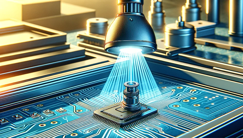 UV lamp for circuit boards